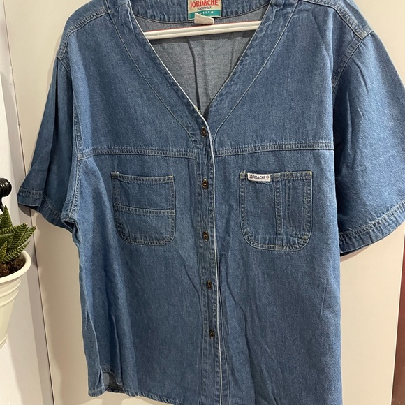 Vintage Jean jordache top - Picture 1 of 6